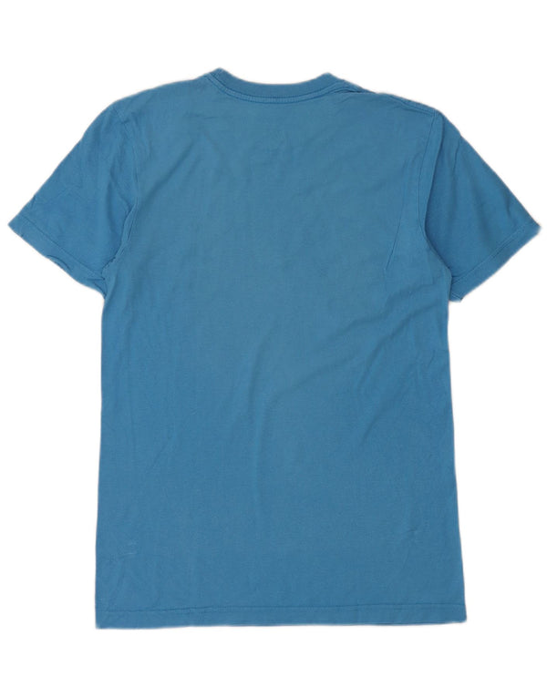 Nike Camiseta con gráfico de corte regular para hombre, talla pequeña, algodón azul