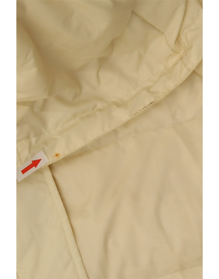 Pheder Abrigo acolchado con capucha para mujer IT 46 Large Nylon amarillo