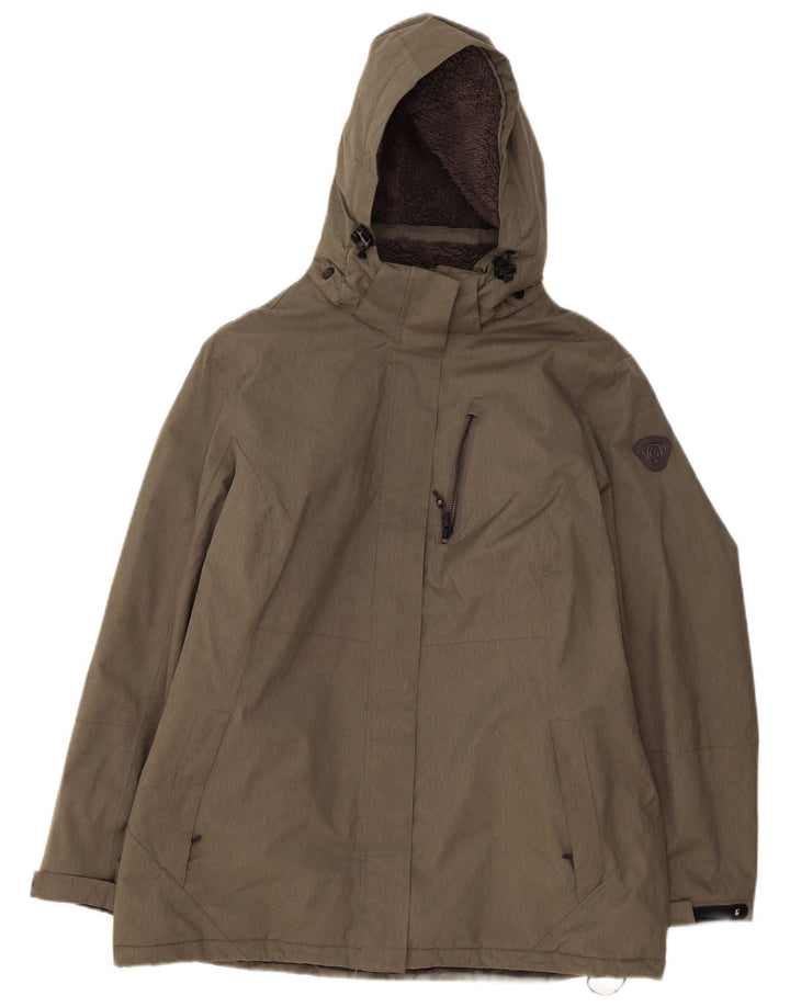 Killtec Chaqueta cortavientos con capucha para mujer US 16 2XL Caqui Poliéster