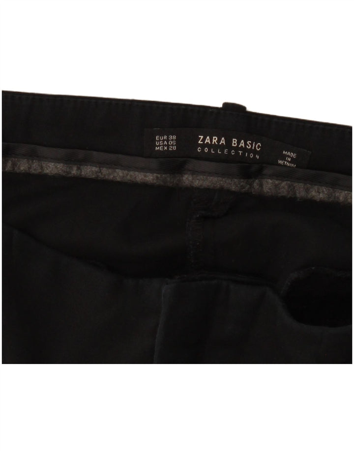 ZARA Pantalón chino slim para mujer EU 38 Small W28 L27 Negro