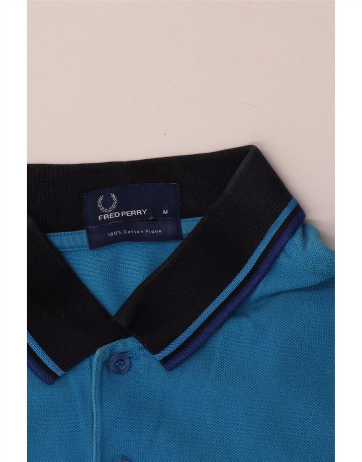 Polo Fred Perry Hombre Algodón Azul Medio