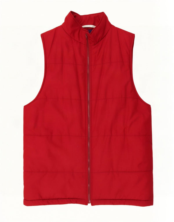 Marks & Spencer Chaleco acolchado St. Michael para mujer UK 8 Small Poliéster rojo