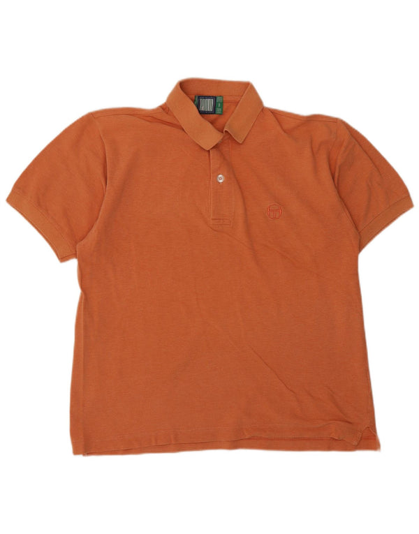Sergio Tacchini Polo para hombre IT 44 XS Naranja Algodón