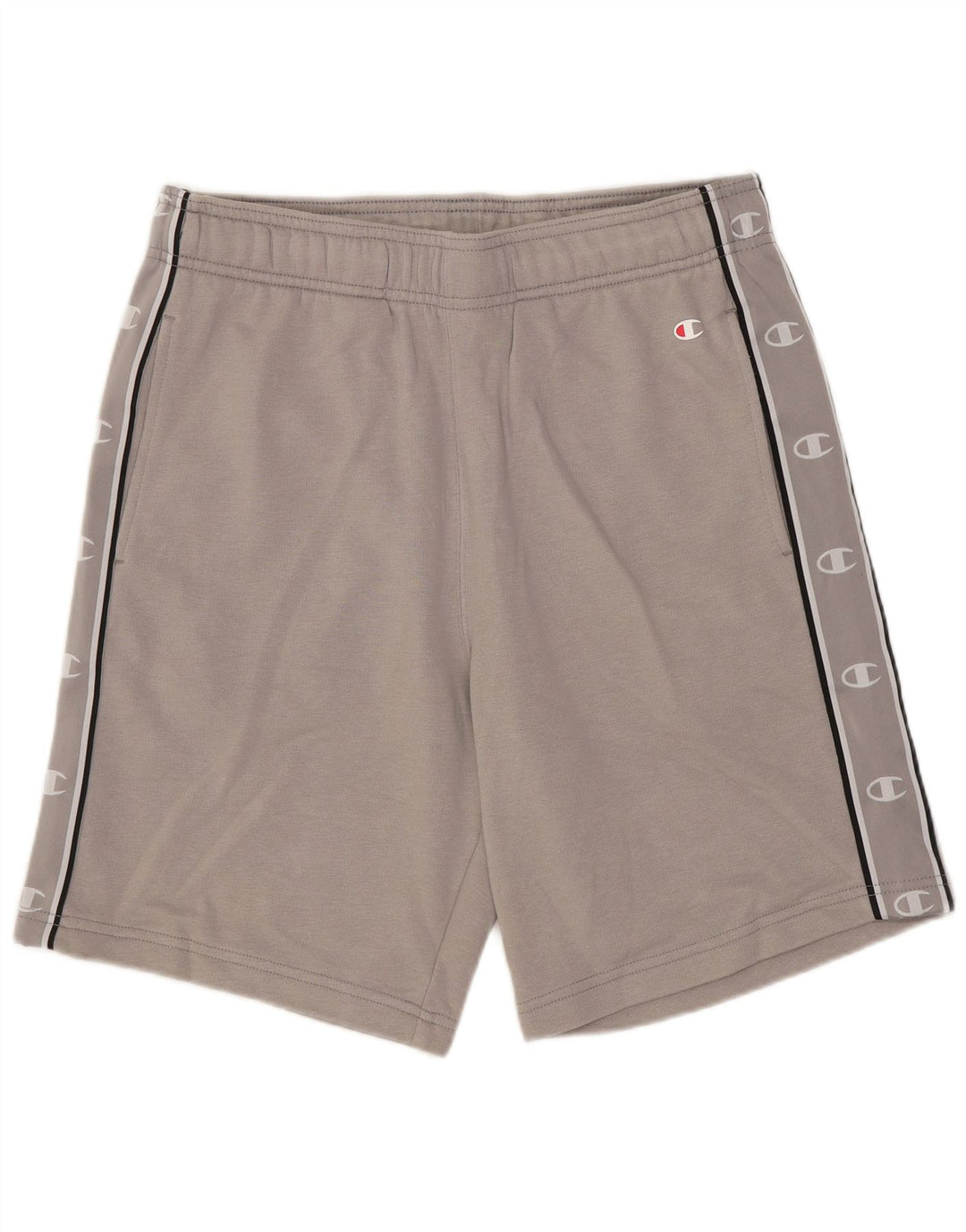 Champion Shorts deportivos con gráficos para hombre de algodón gris medio