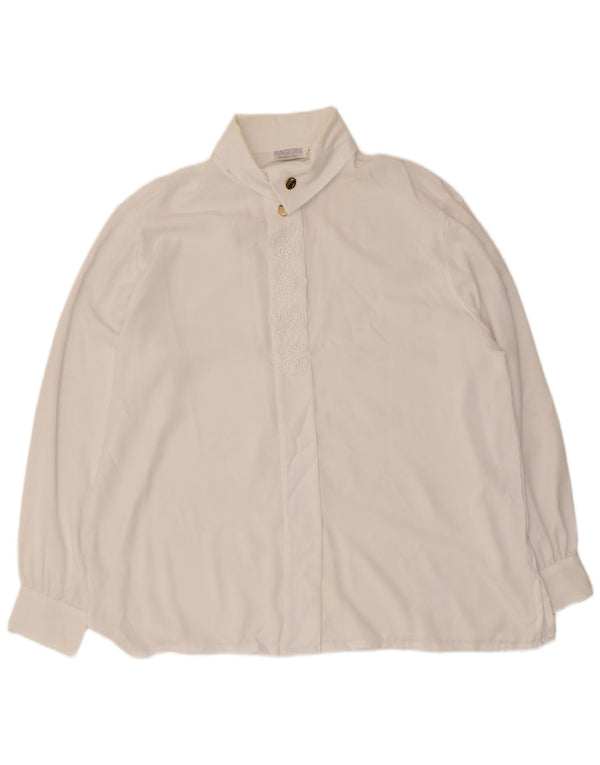 Biaggini Womens Shirt Blouse EU 44 XL White