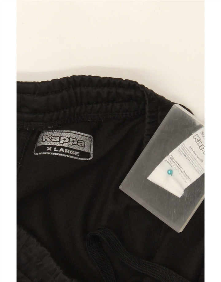 Kappa Hombre Pantalones De Chándal Joggers XL Negro Poliéster