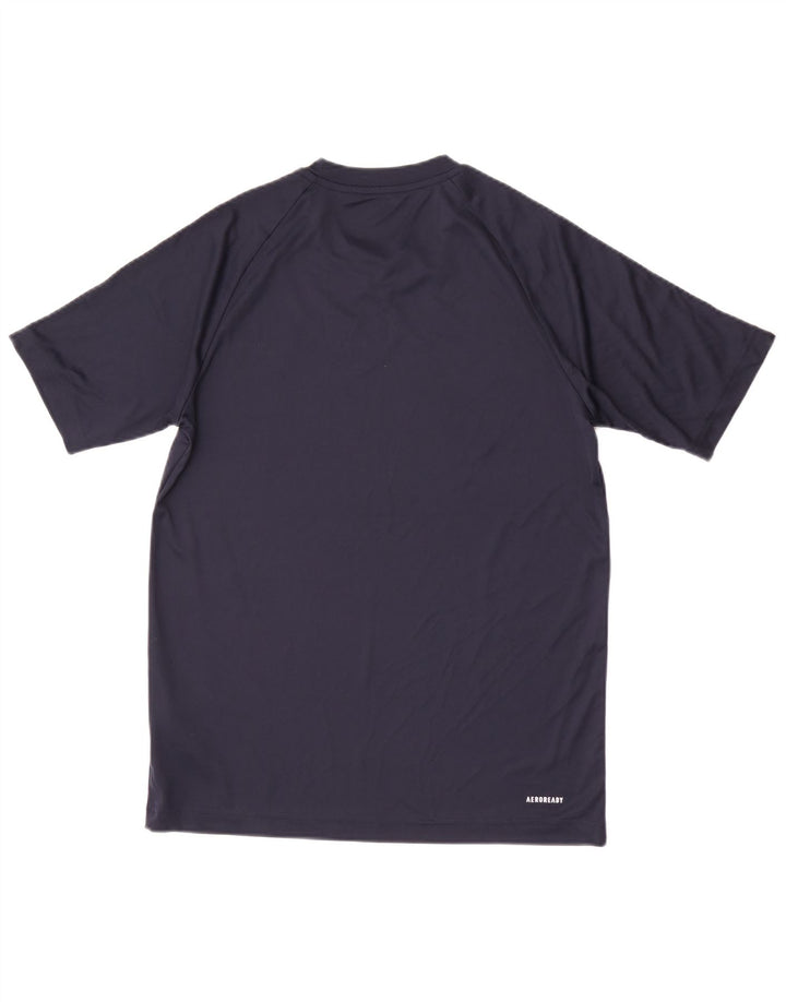 Adidas Hombre Aeroready Camiseta Top Pequeño Azul Marino Poliéster