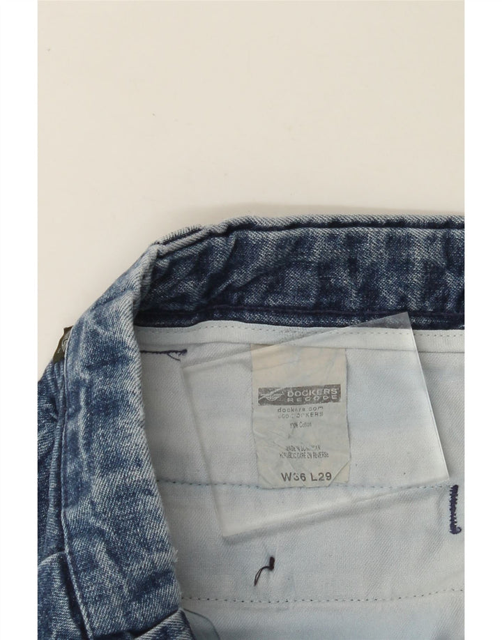 DOCKERS Vaqueros rectos para hombre W36 L29 Algodón azul