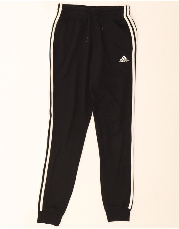 Adidas Mujer Chándal Pantalones Joggers UK 4/6 XS Negro Algodón