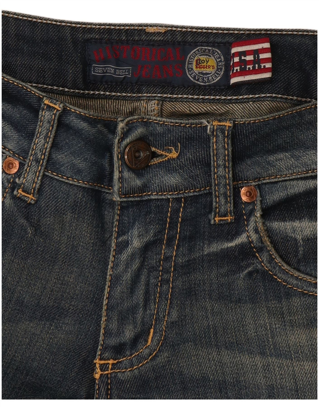 Vaqueros rectos para mujer Roy Rogers W30 L33 Azul marino