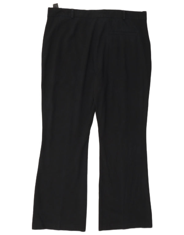 Marks & Spencer Pantalón chino con corte tipo bota para mujer UK 40 Large W36 L28 Black