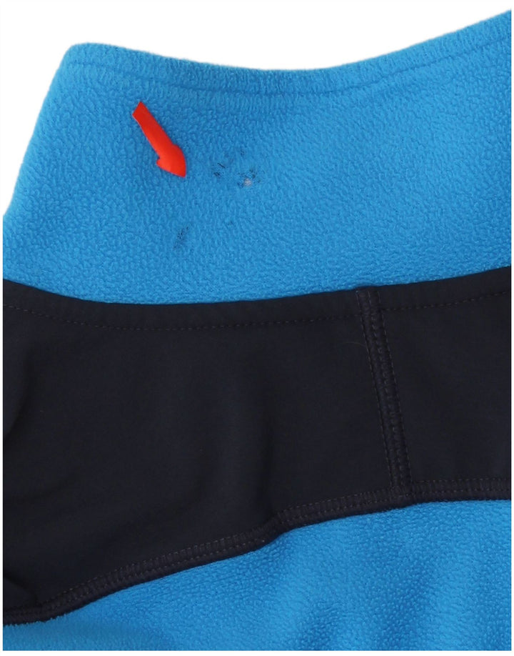 THE NORTH FACE Jersey de forro polar con cuello y cremallera para hombre Azul medio Colorblock