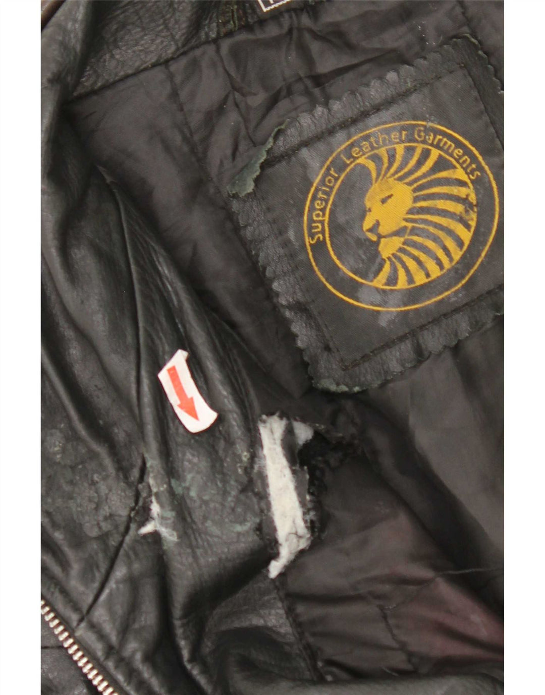 Chaqueta de cuero vintage para mujer Reino Unido 14 Negro medio