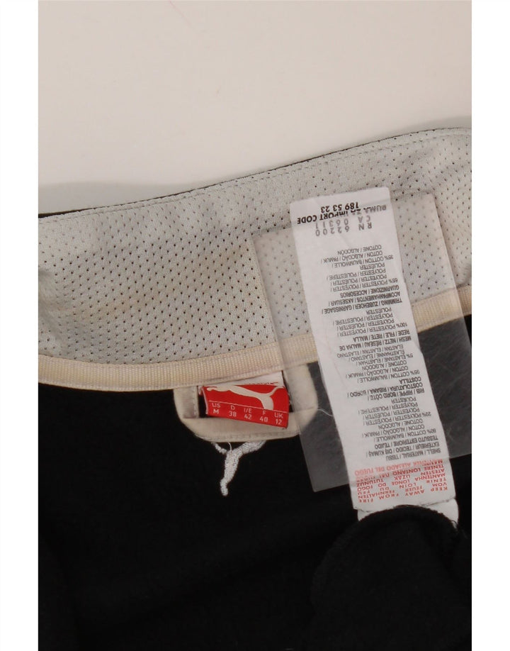PUMA Chaqueta superior de chándal gráfico para mujer UK 12 Medium Black Cotton