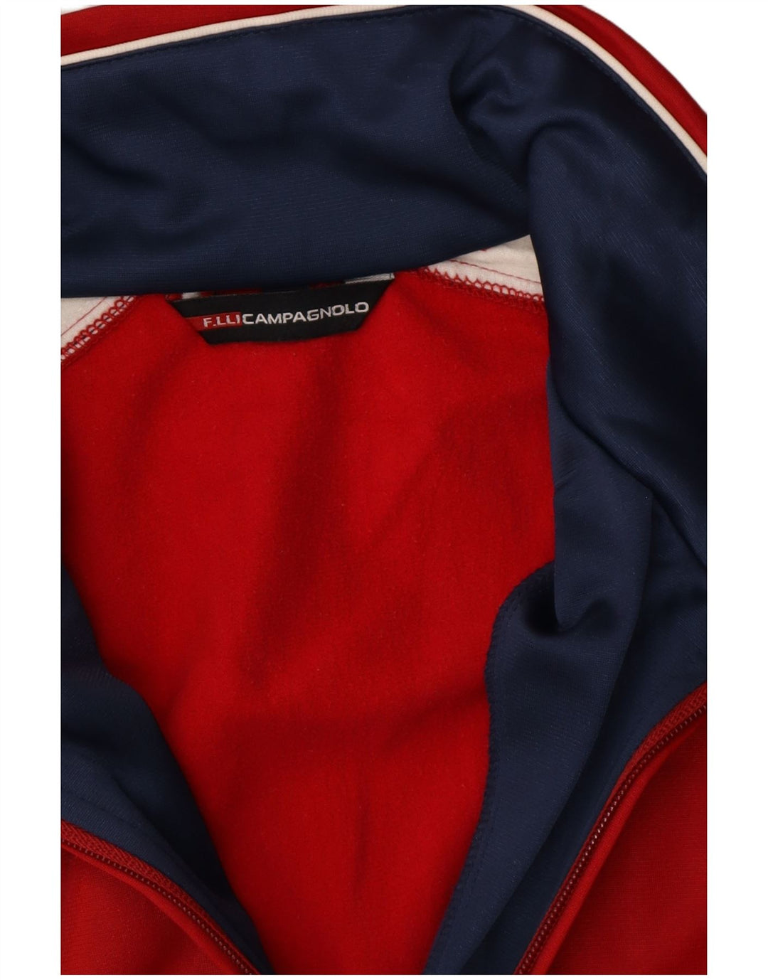 F.LLI Campagnolo Chaqueta de chándal para hombre con bloques de color rojo medio Poliéster