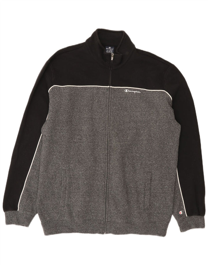 Champion Chaqueta De Chándal Para Hombre 3XL Gris Colorblock Algodón