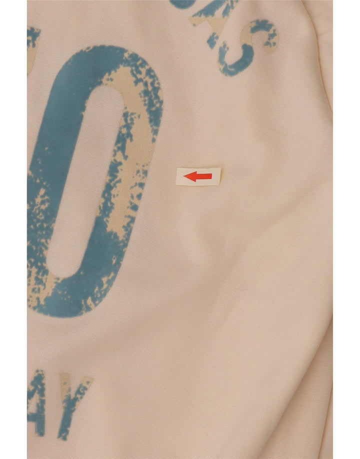 Puma Mujer Gráfico Chándal Top Chaqueta UK 6 XS Blanco Poliéster