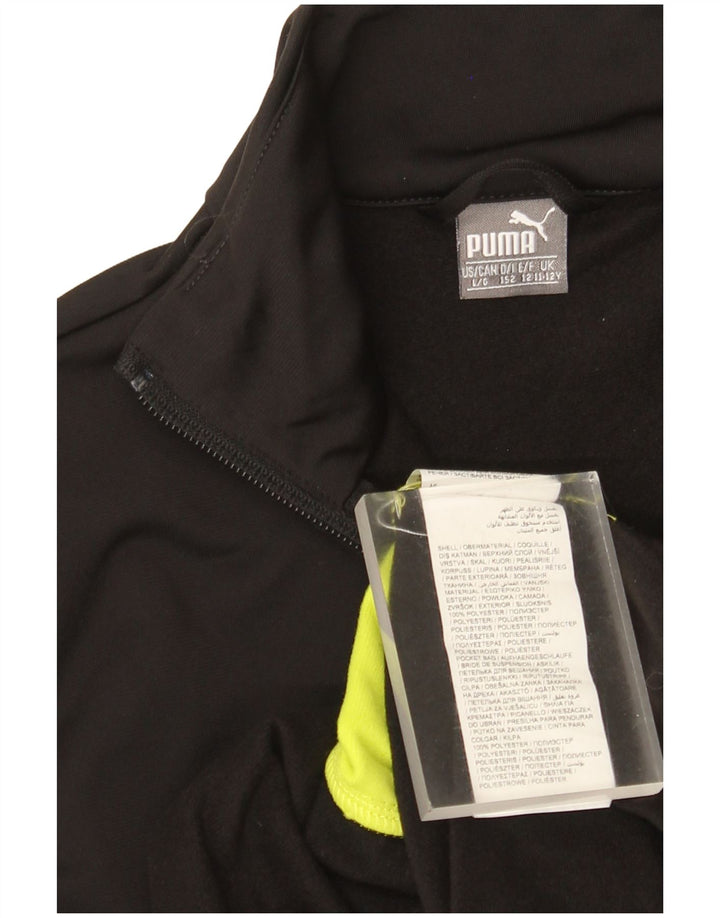 Puma - Chaqueta de chándal con gráfico para niños, 11-12 años, color negro