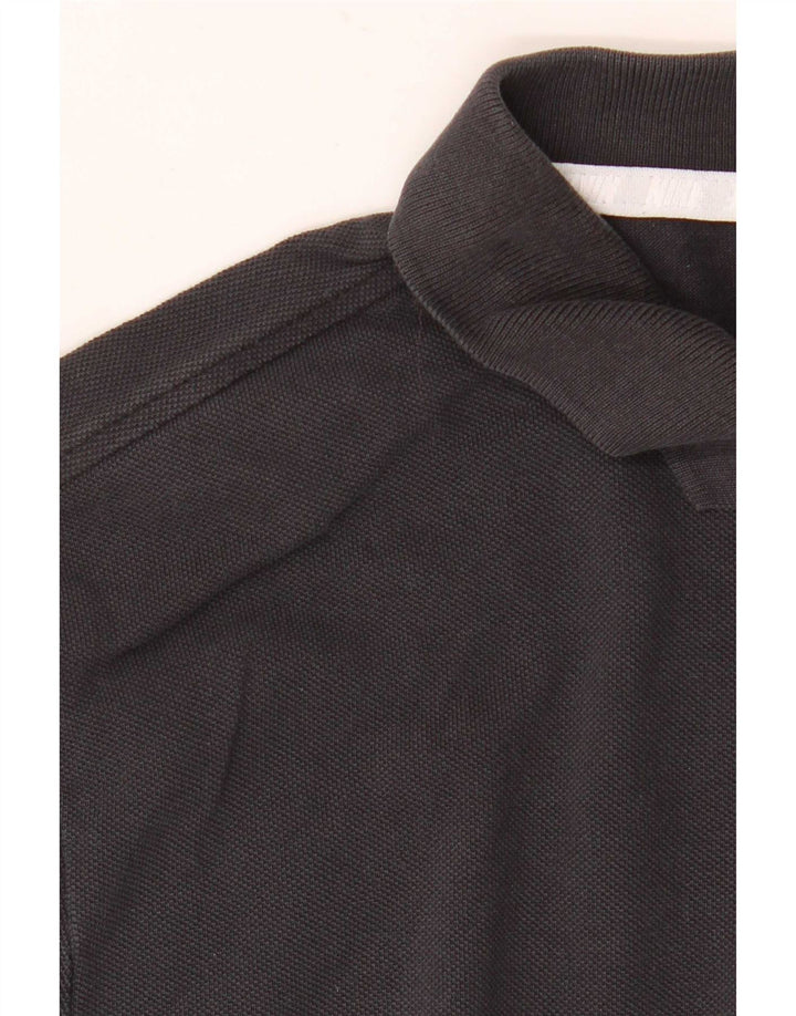 Polo Nike Hombre Grande Negro Algodón