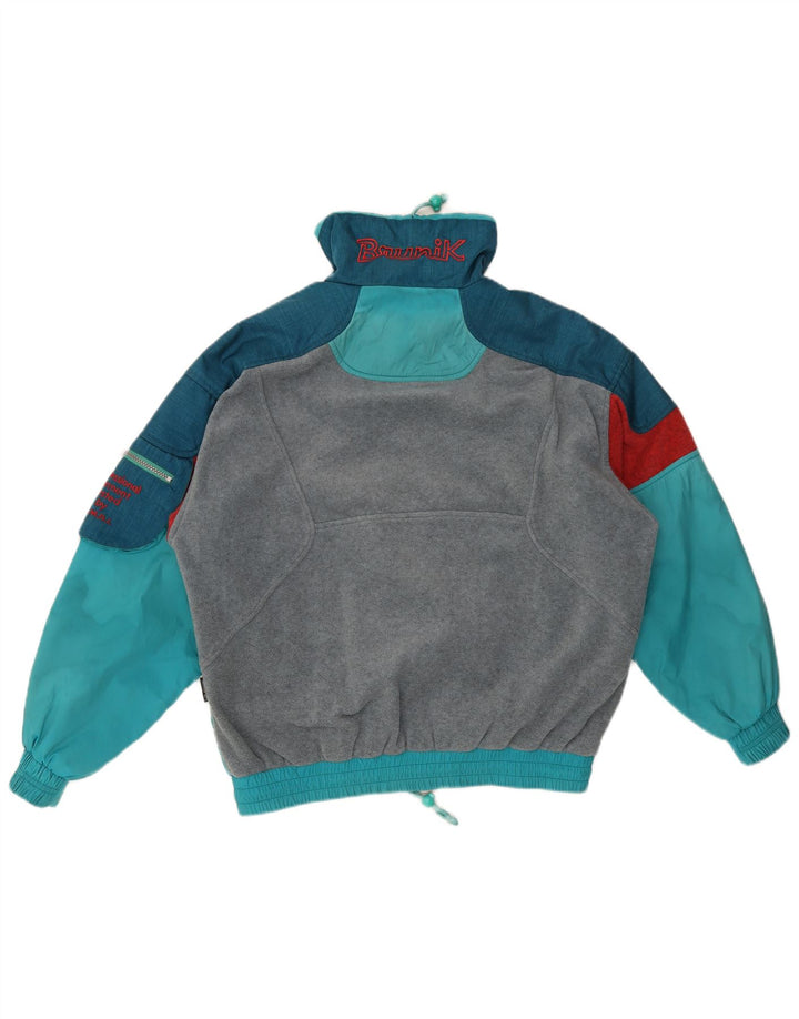 Brunik Chaqueta Anorak Polar para Hombre UK 40 Large Azul Colorblock Poliéster