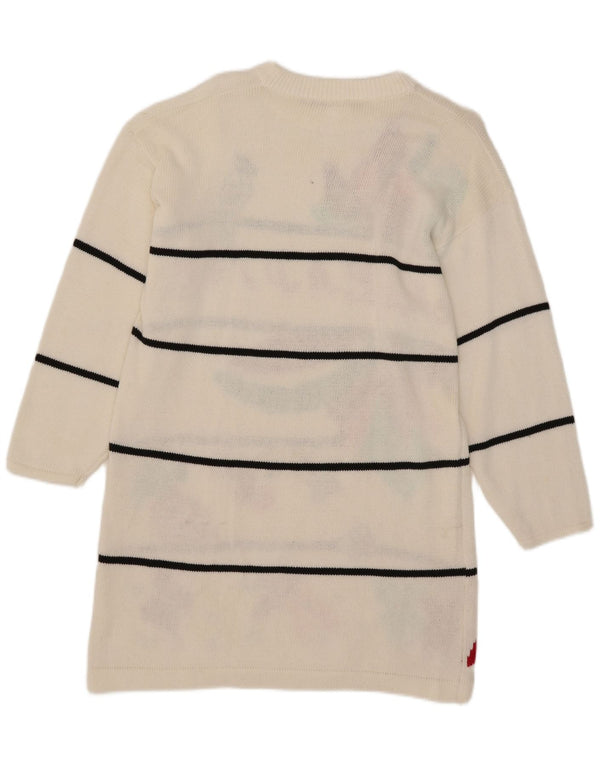 Paradise Vestido tipo jersey extragrande con estampado gráfico para mujer UK 10 Small White Stripes
