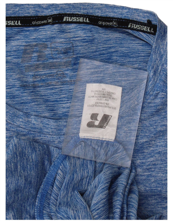 Russell Athletic Camiseta para hombre Top 2XL Poliéster moteado azul