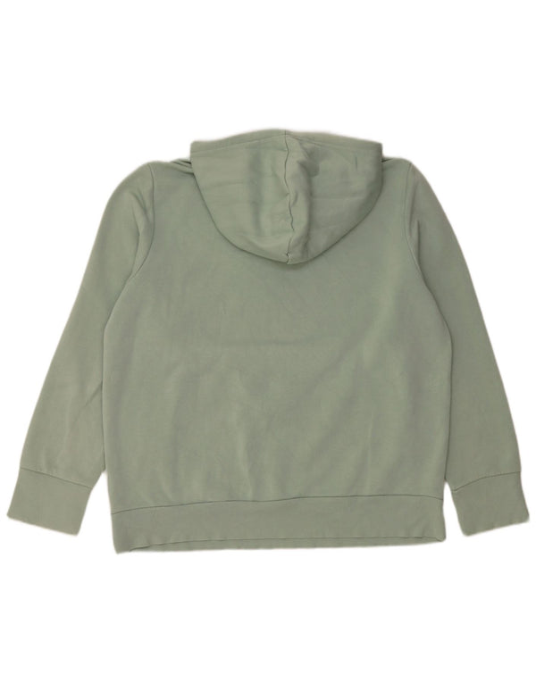 ADIDAS Sudadera con capucha gráfica para mujer UK 20/22 XL Verde Algodón