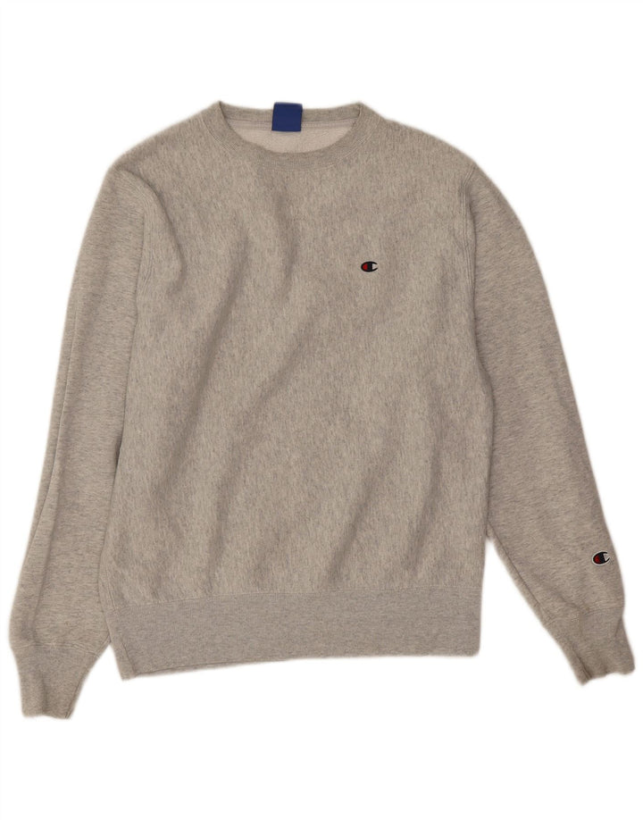 Champion Sudadera Para Hombre Jersey Pequeño De Algodón Moteado Gris