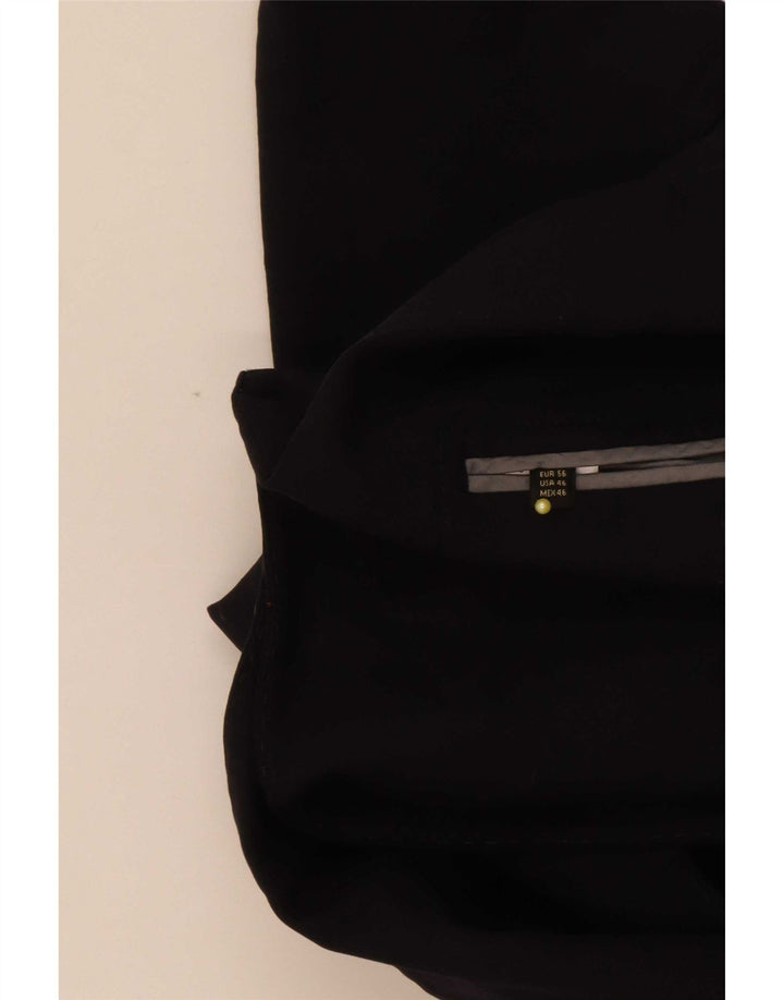 Massimo Dutti Chaqueta Blazer De 2 Botones Hombre EU 56 XL Lana Negra