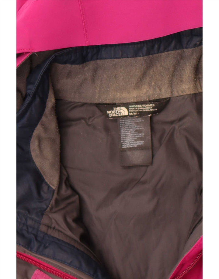 The North Face Chaqueta cortavientos con capucha para mujer UK 40 Poliéster rosa medio