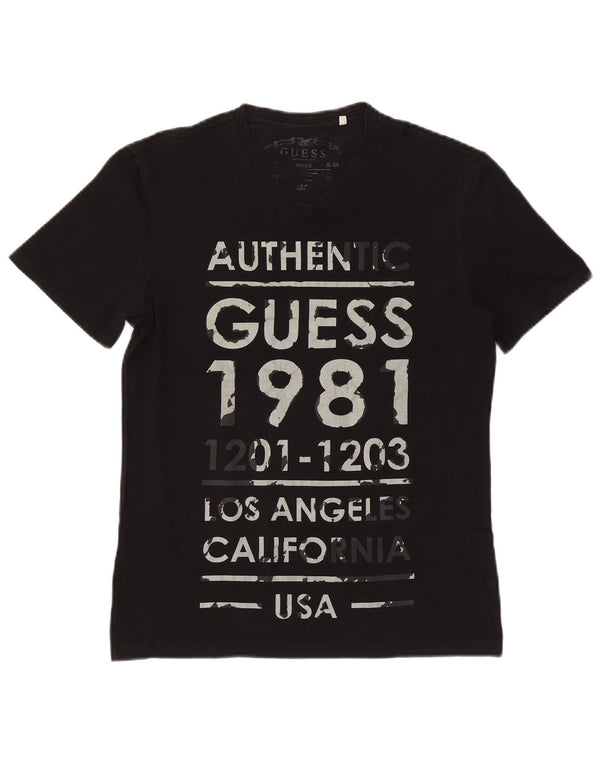 Guess Camiseta Gráfica para Hombre Top Medium Black