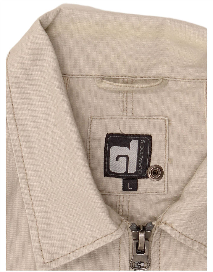 Vintage hombres chaqueta utilitaria Reino Unido 40 grande beige