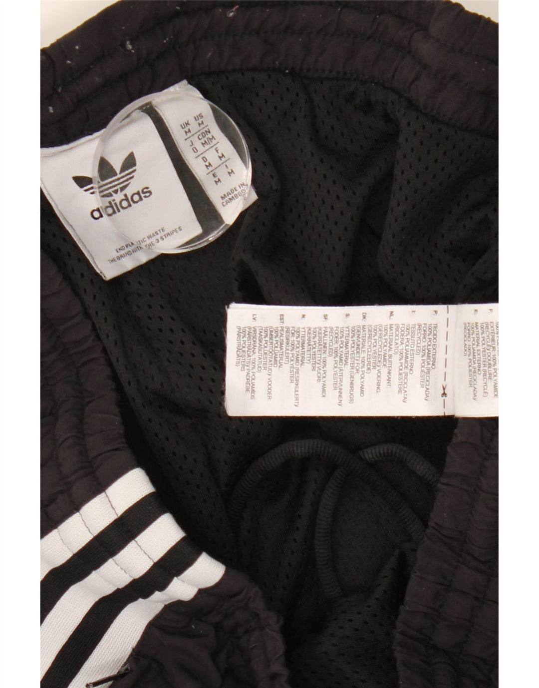 ADIDAS Pantalones de chándal para hombre Joggers Medium Negro Poliéster