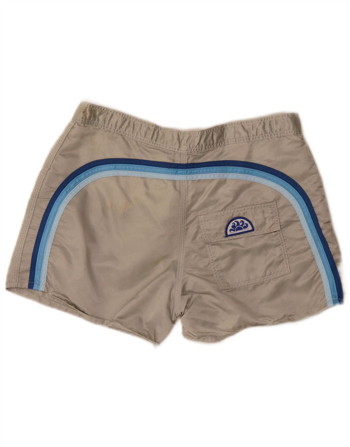 Sundek Bañador para hombre, talla grande, nailon gris