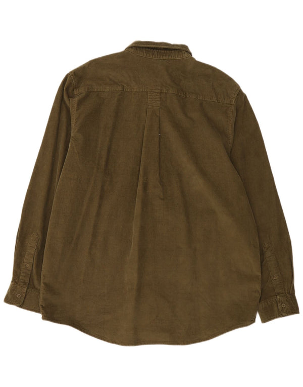 Timberland Camisa de pana Original Fit para hombre XL Algodón caqui
