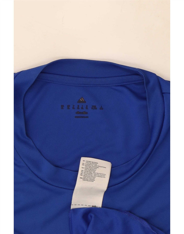 Adidas Hombre Climalite Camiseta Top XL Azul Poliéster