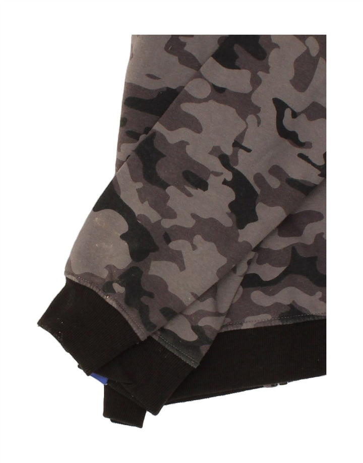 STARTER Boys Zip Hoodie Sweater 15-16 Years Grey Camouflage Polyester Vintage Starter and Second-Hand Starter from Messina Hembry 