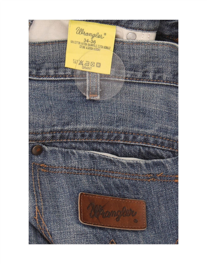 Wrangler Jeans rectos Grant para hombre W34 L36 Algodón azul