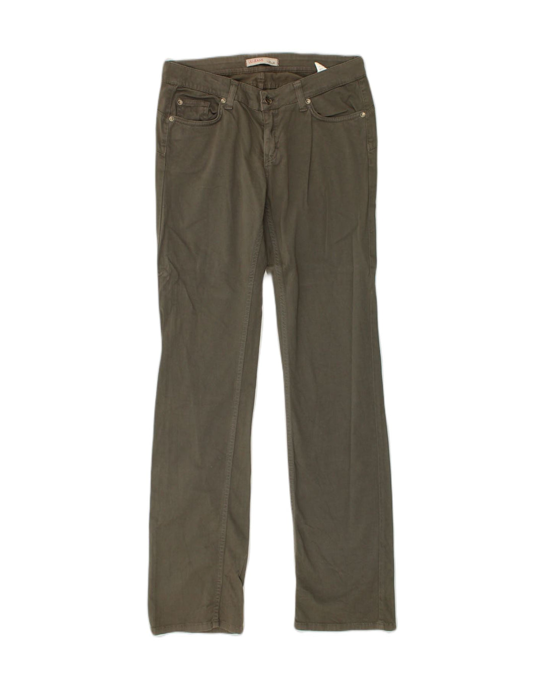 LIU JO Womens Straight Casual Trousers W32 L33 Grey Cotton | Vintage Liu Jo | Thrift | Second-Hand Liu Jo | Used Clothing | Messina Hembry 