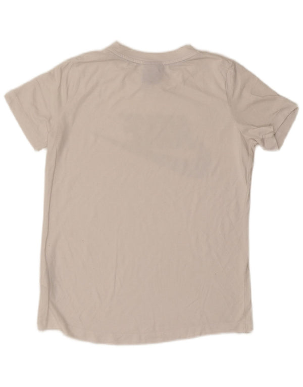 Nike Camiseta gráfica para hombre Top pequeño de poliéster blanco roto