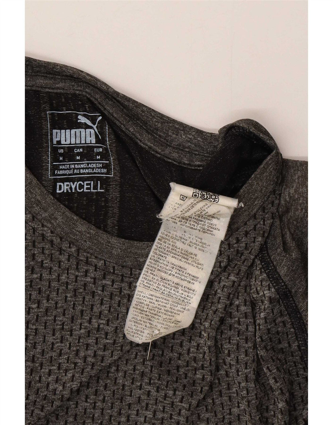 Camiseta Puma Hombre Top Gris Medio Poliéster