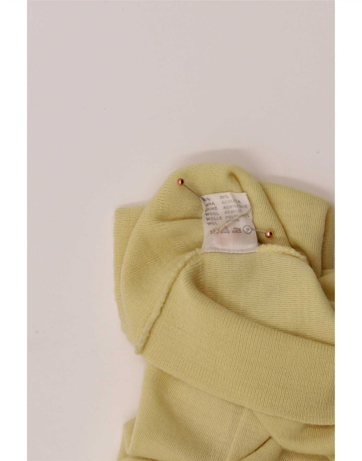 Vintage hombres chaleco camiseta sin mangas IT 52 grande amarillo