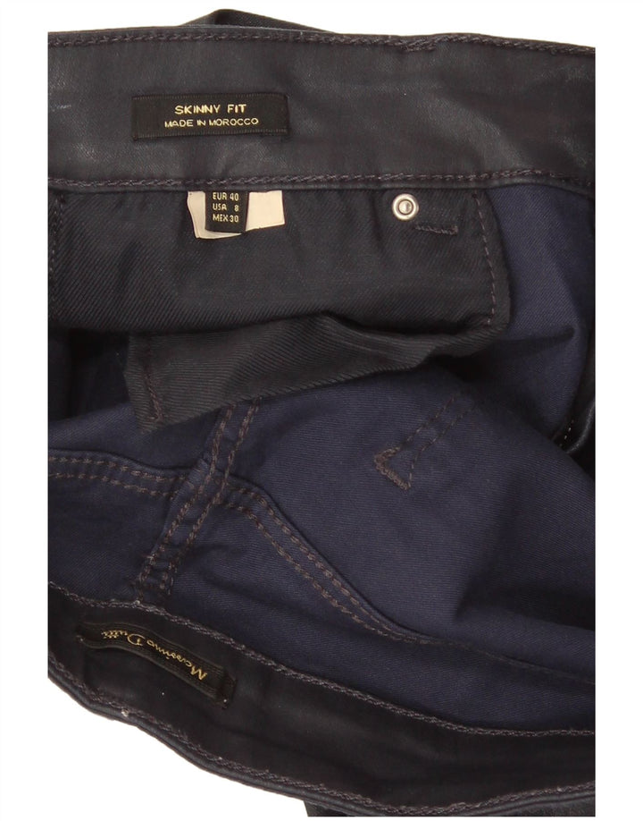 Massimo Dutti Vaqueros Pitillo Mujer EU 40 Medium W30 L27 Azul Marino