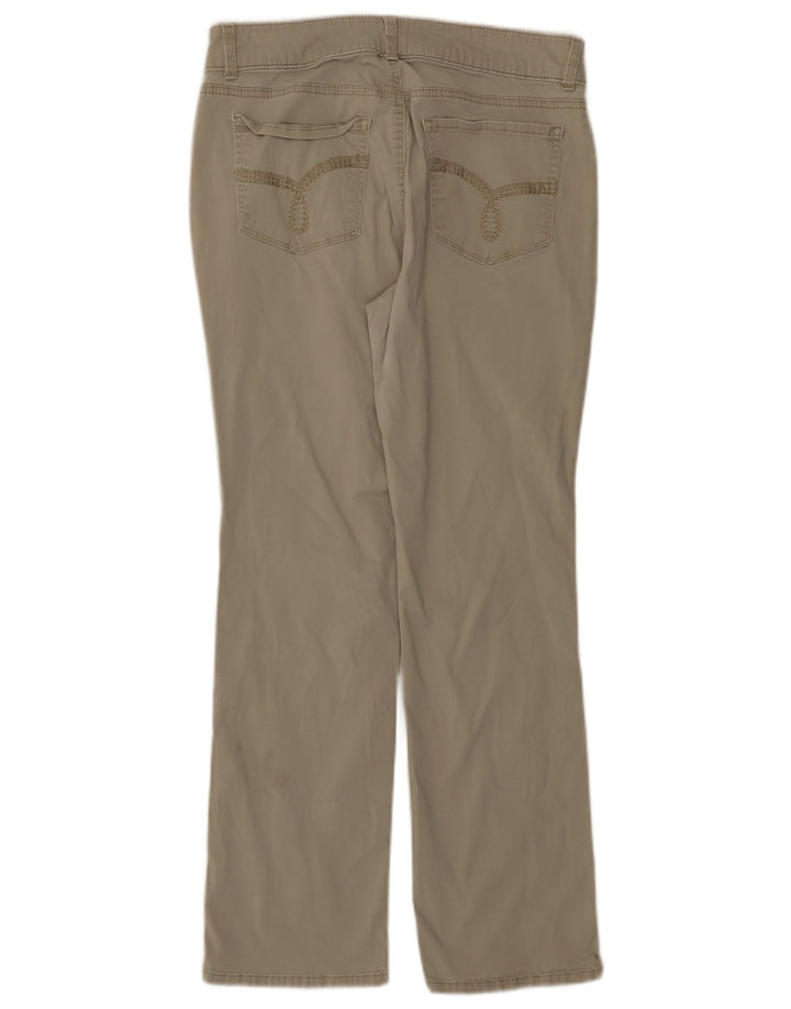 LEE Mujer Riders Mid Rise Pantalones Casuales Rectos W30 L28 Beige