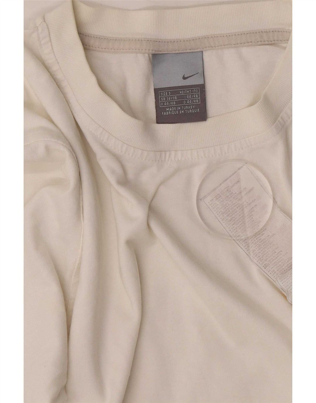 Nike Camiseta de manga larga para hombre UK 36/38 Small White Cotton