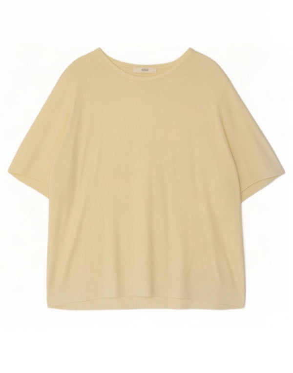 Marks & Spencer Blusa para Mujer Top UK 46 Grande Amarillo