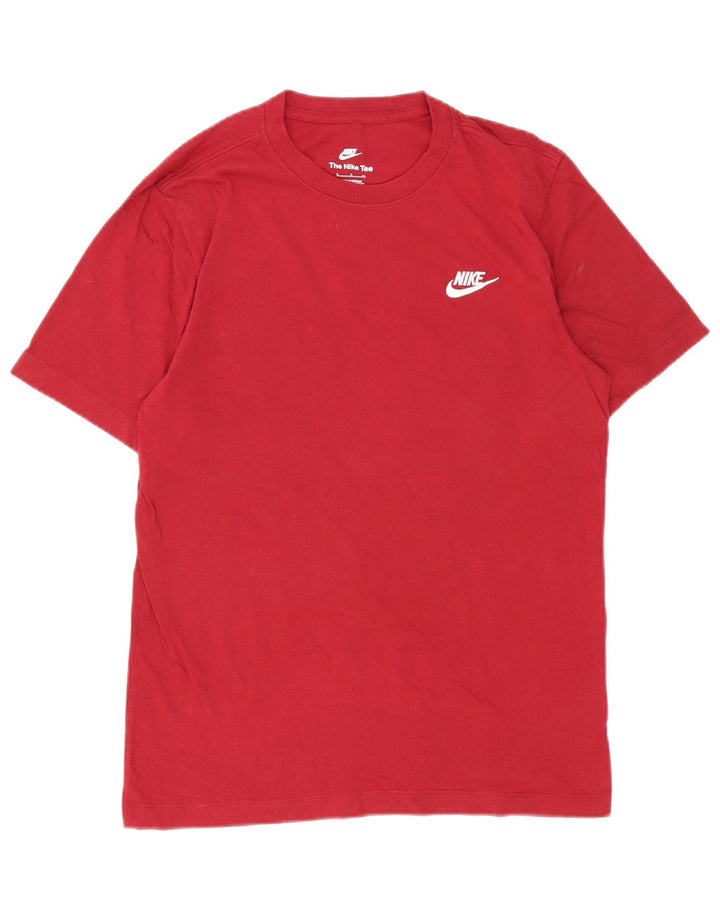 Camiseta Nike Hombre Top Small Borgoña Algodón