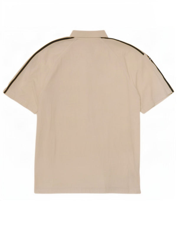 Adidas Polo para hombre UK 42/44 Grande Blanco Algodón