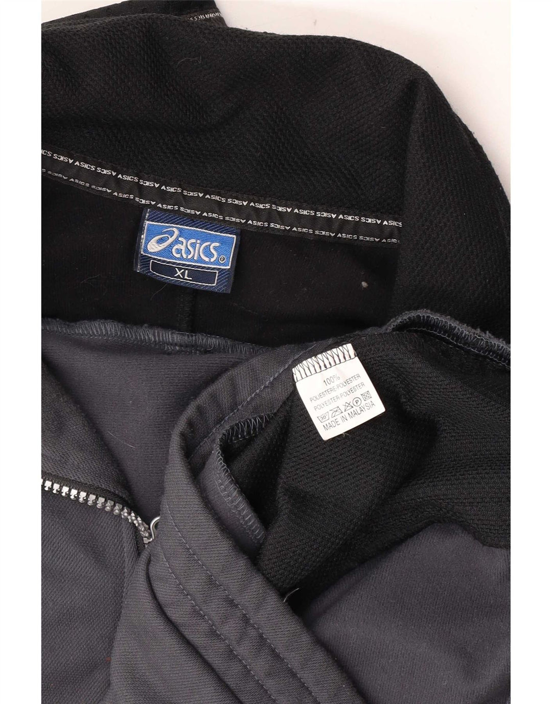 Asics Hombre Chándal Top Jacket XL Gris Colorblock Poliéster Deportes