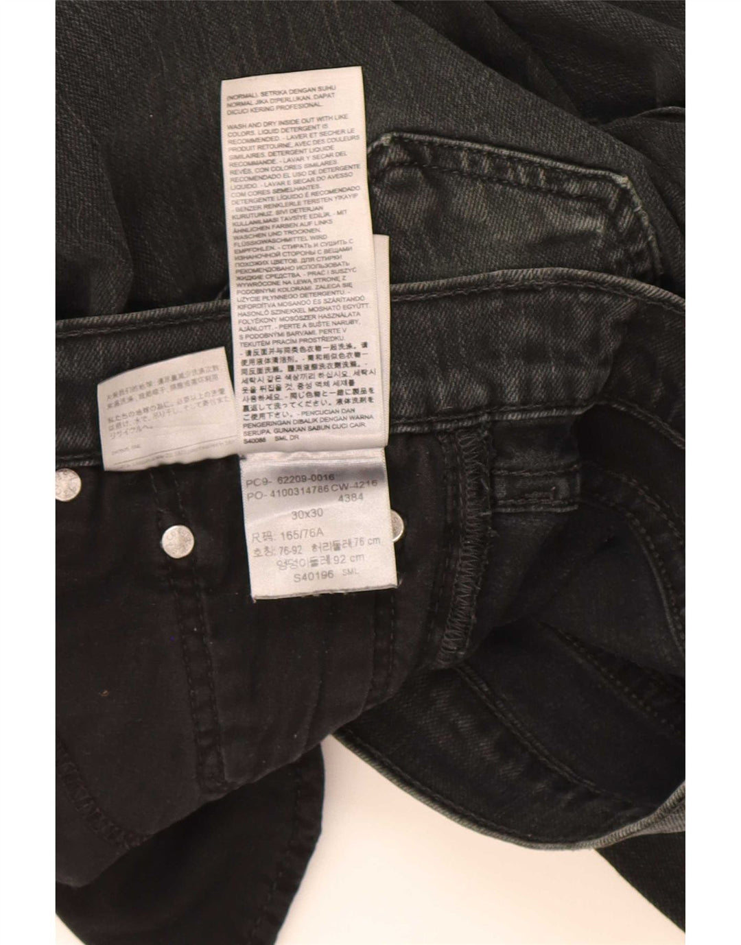 Levi's Vaqueros ajustados para hombre W30 L30 Algodón negro